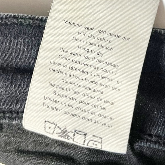 rag & bone Cate Mid Rise Flare Jeans 26 2 dark grey racing stripe split hem - Picture 10 of 15